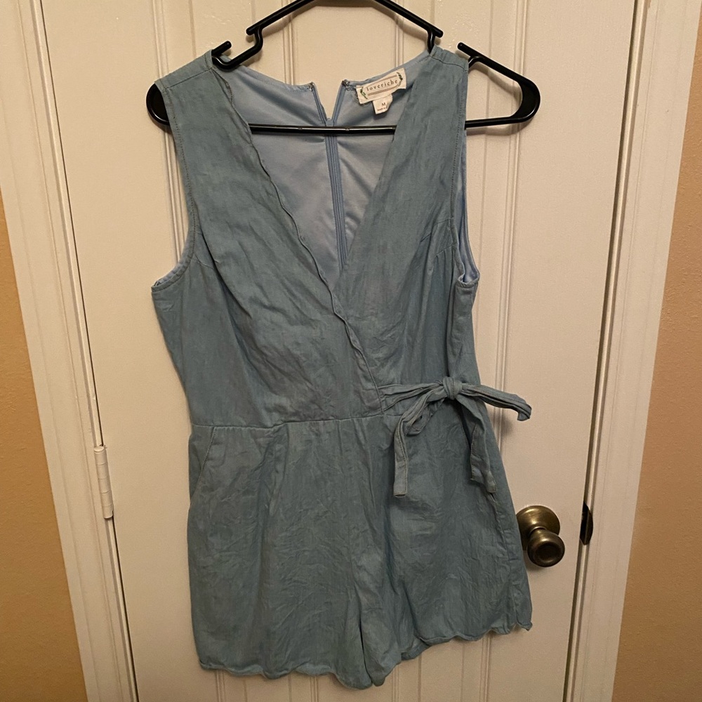 Denim romper
